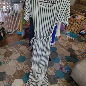 Striped Maxi with Slit